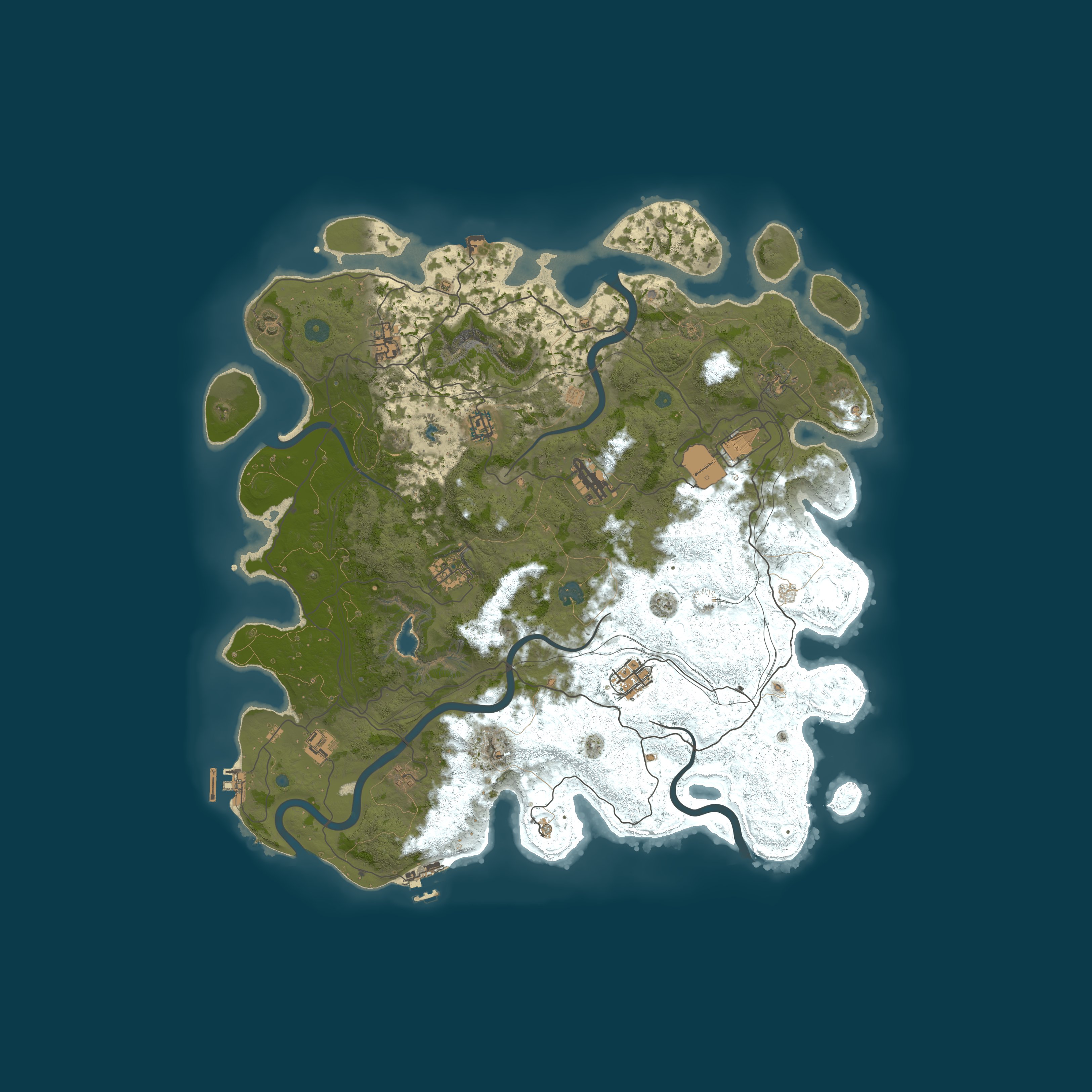 Procedural Map, size 4500, seed 1085054750