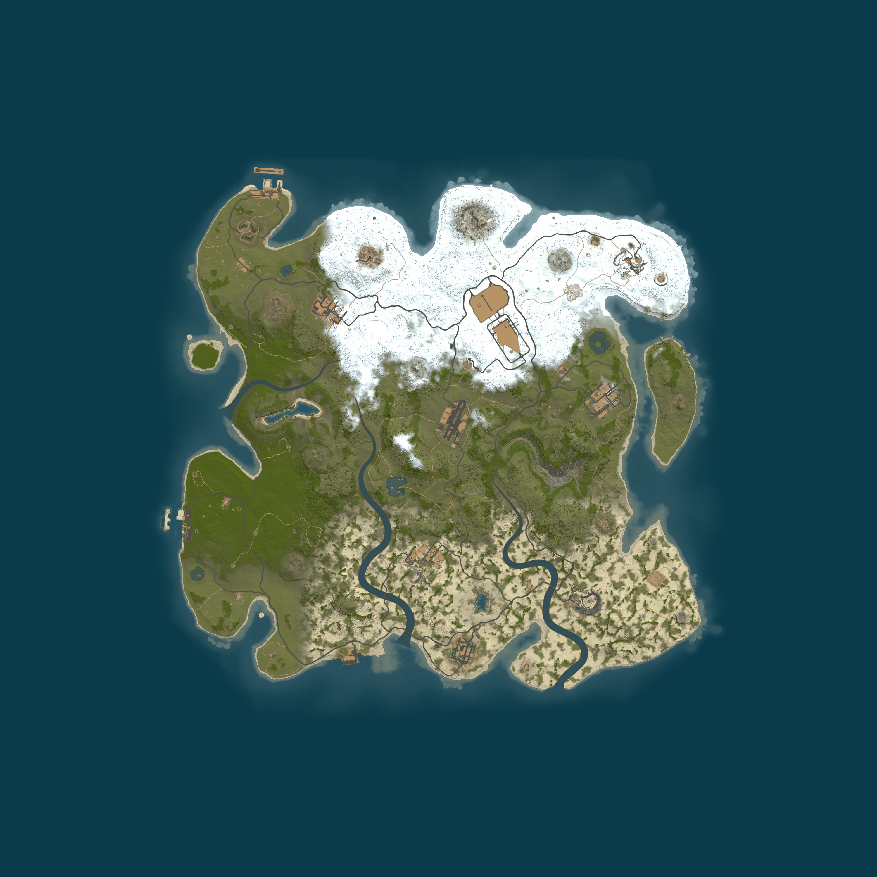 Map for AshRust.NET 3x Monthly | Max 5 | 50% Upkeep | Full Wiped