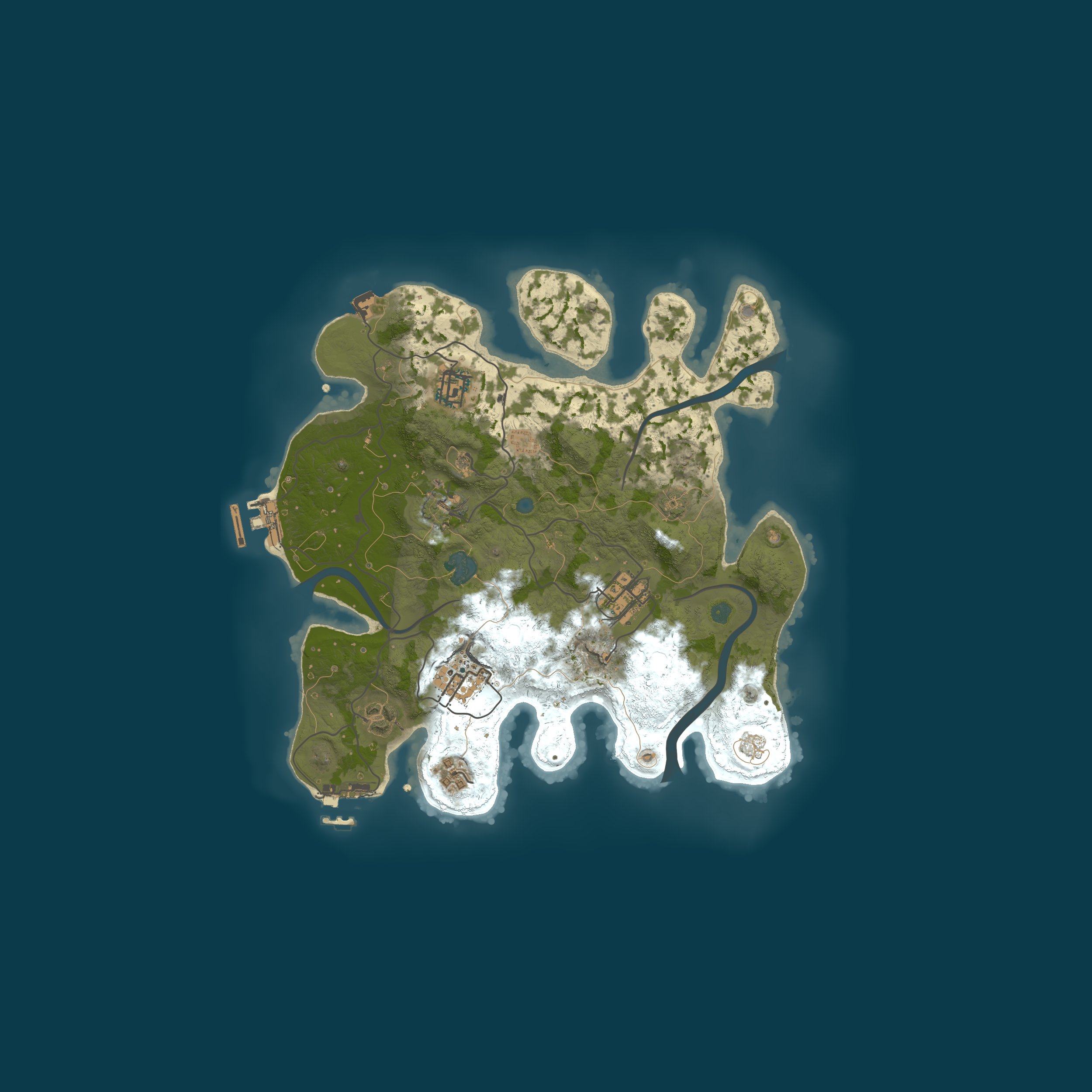 Procedural Map, size 3000, seed 1846429715