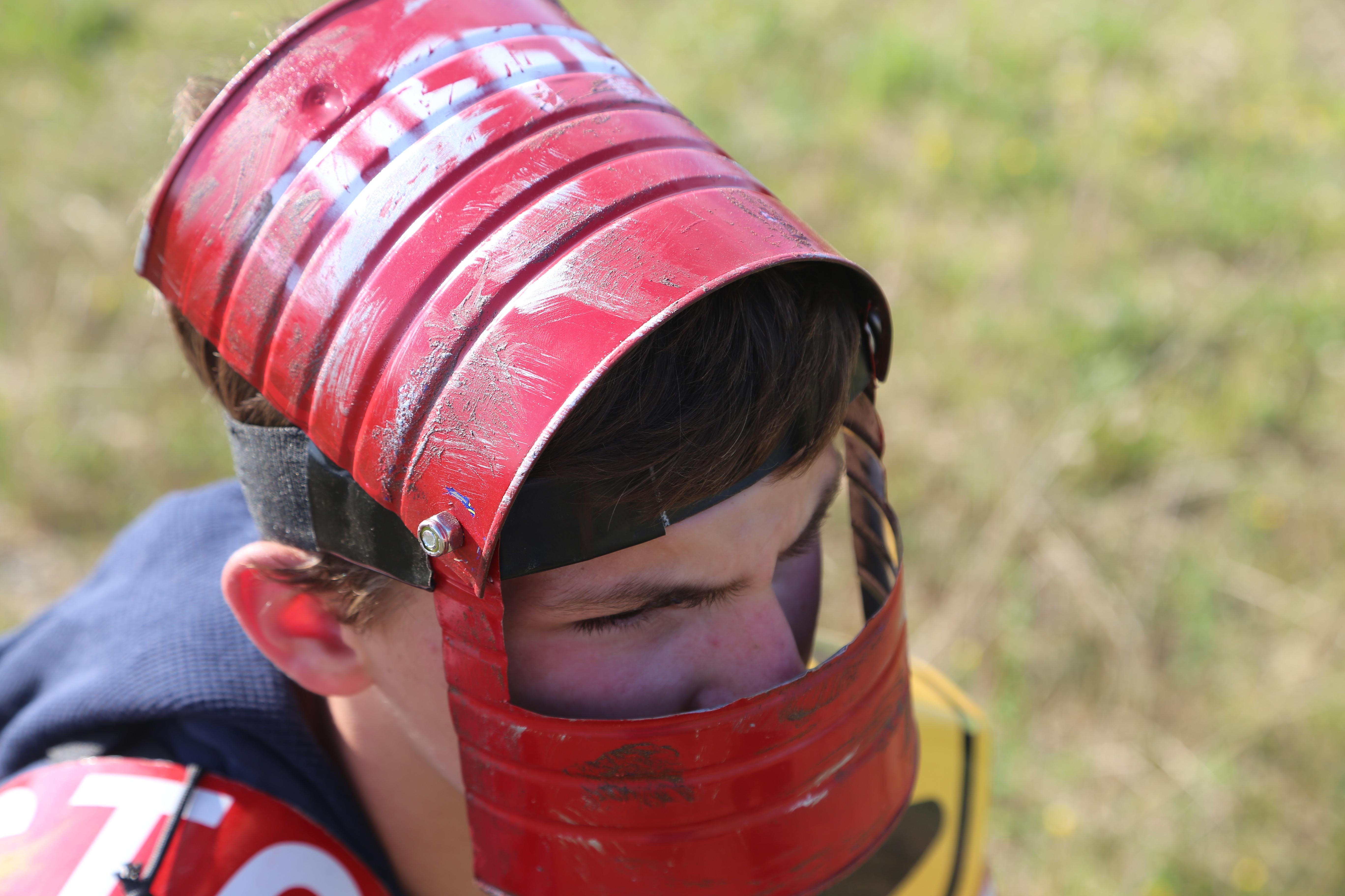 Rust coffee can helmet фото 1