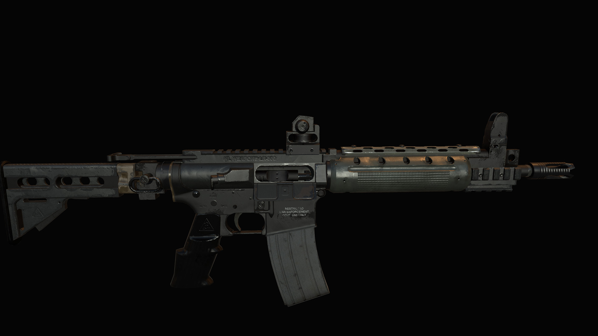 Lr 300 assault rifle rust фото 2