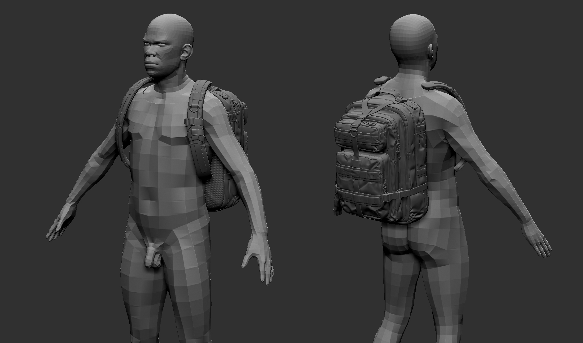 After the 'base' for the high poly is done, I'm going to rou...