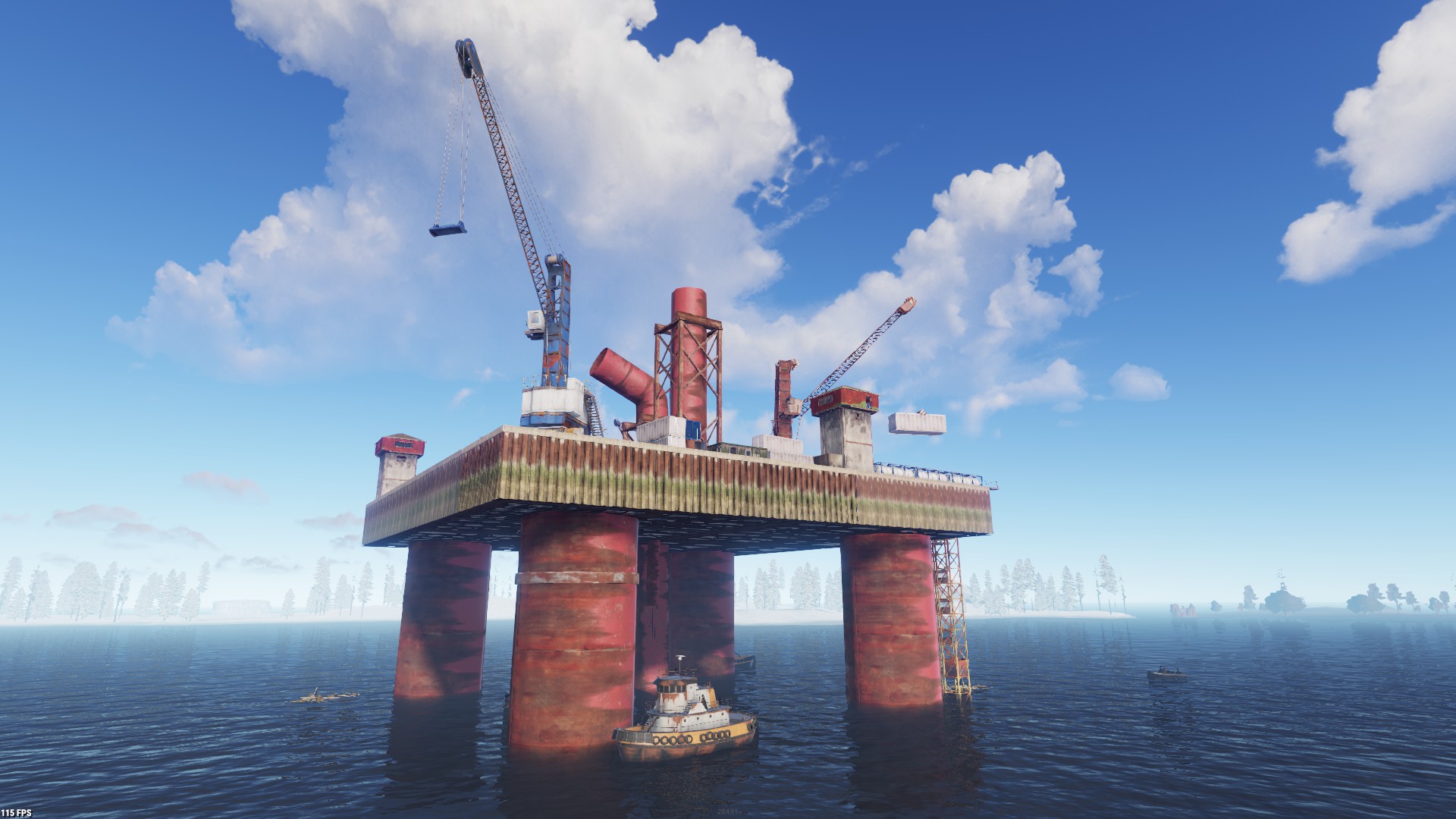 Раст лайв. Rust build on Oil Rig. Oil Rig Rust обои живые. Раст обои оил риг. Rust Oil Rig обои на телефон.