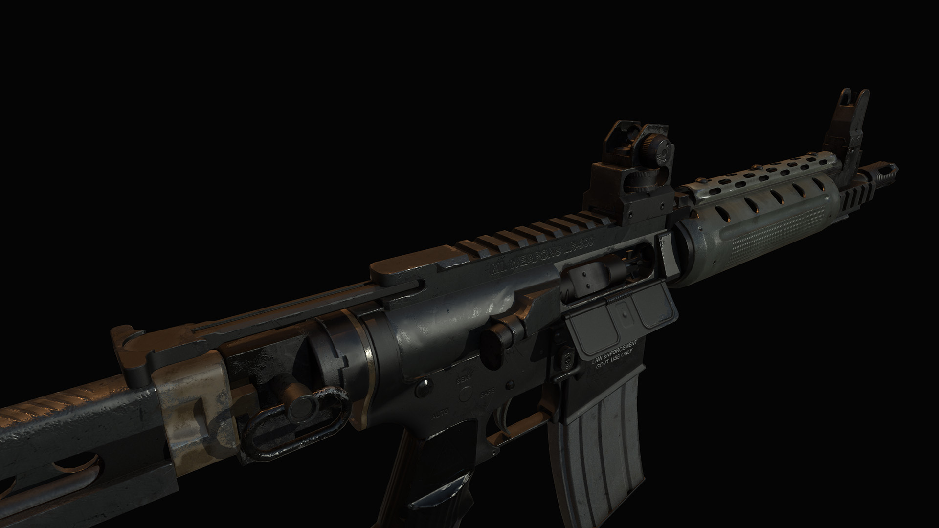 Assault rifle from rust фото 8